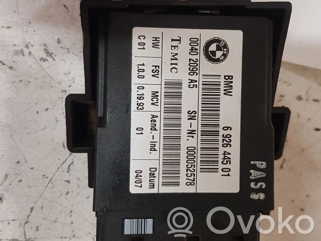 BMW 5 E60 E61 Sėdynės valdymo blokas 