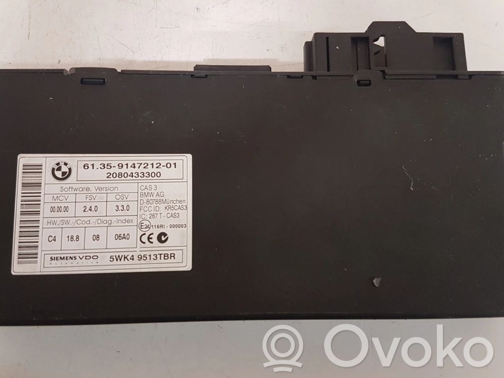 BMW 1 E82 E88 CAS control unit/module 