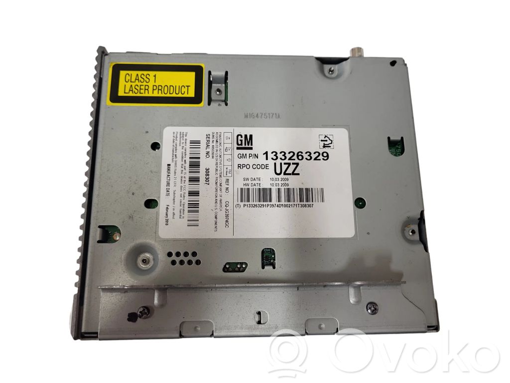 Panel / Radioodtwarzacz CD/DVD/GPS   13326329,308307,CQJG3974GC,UZZ