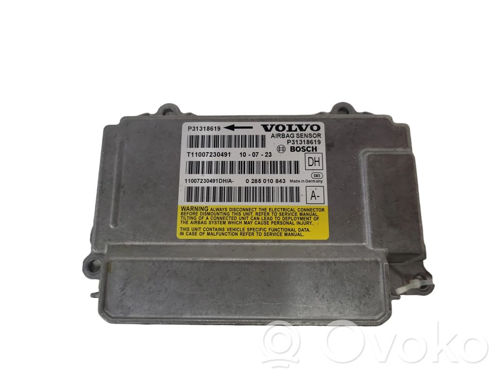Volvo S60 Centralina/modulo airbag 