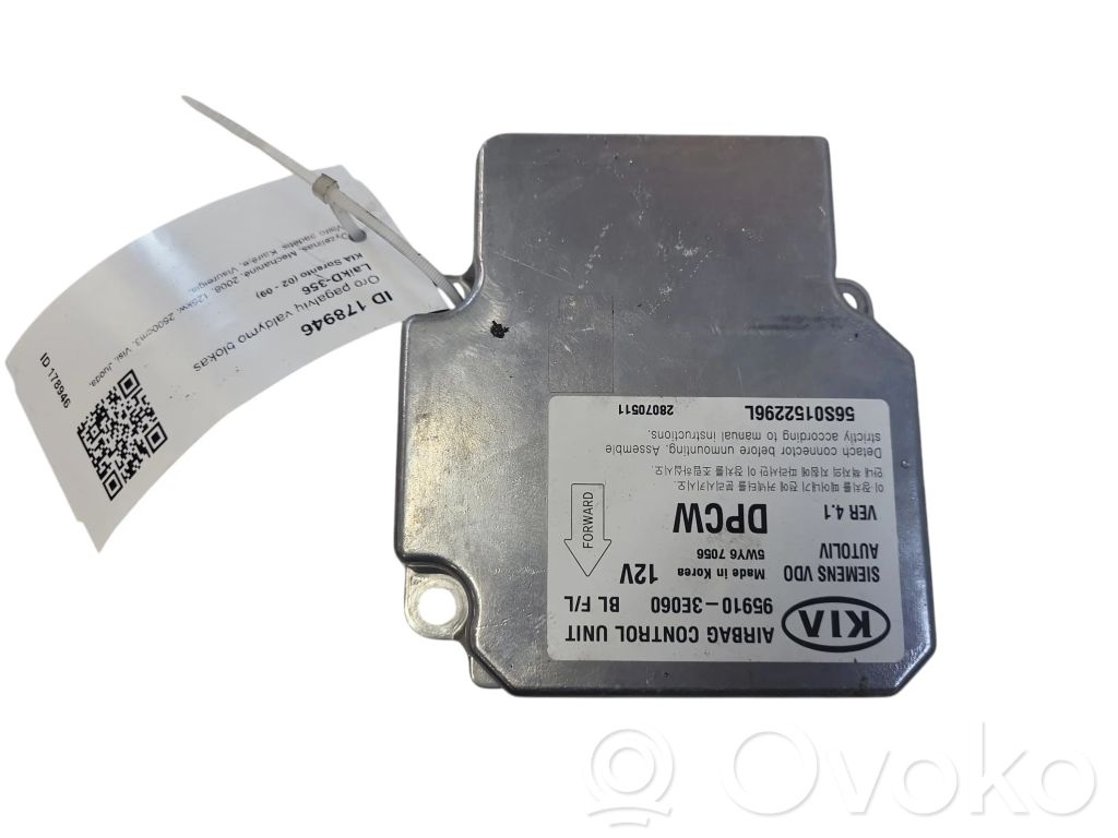 Centralina/modulo airbag   959103E060,28070511
