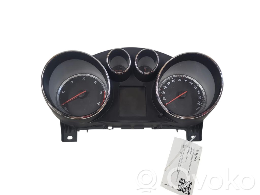Opel Insignia A Tachimetro (quadro strumenti) 