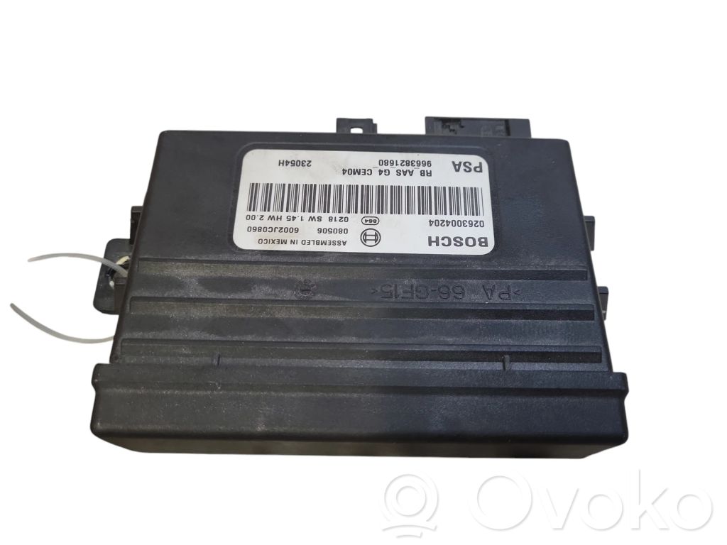 Pysäköintitutkan (PCD) ohjainlaite/moduuli   0263004204,9663821680