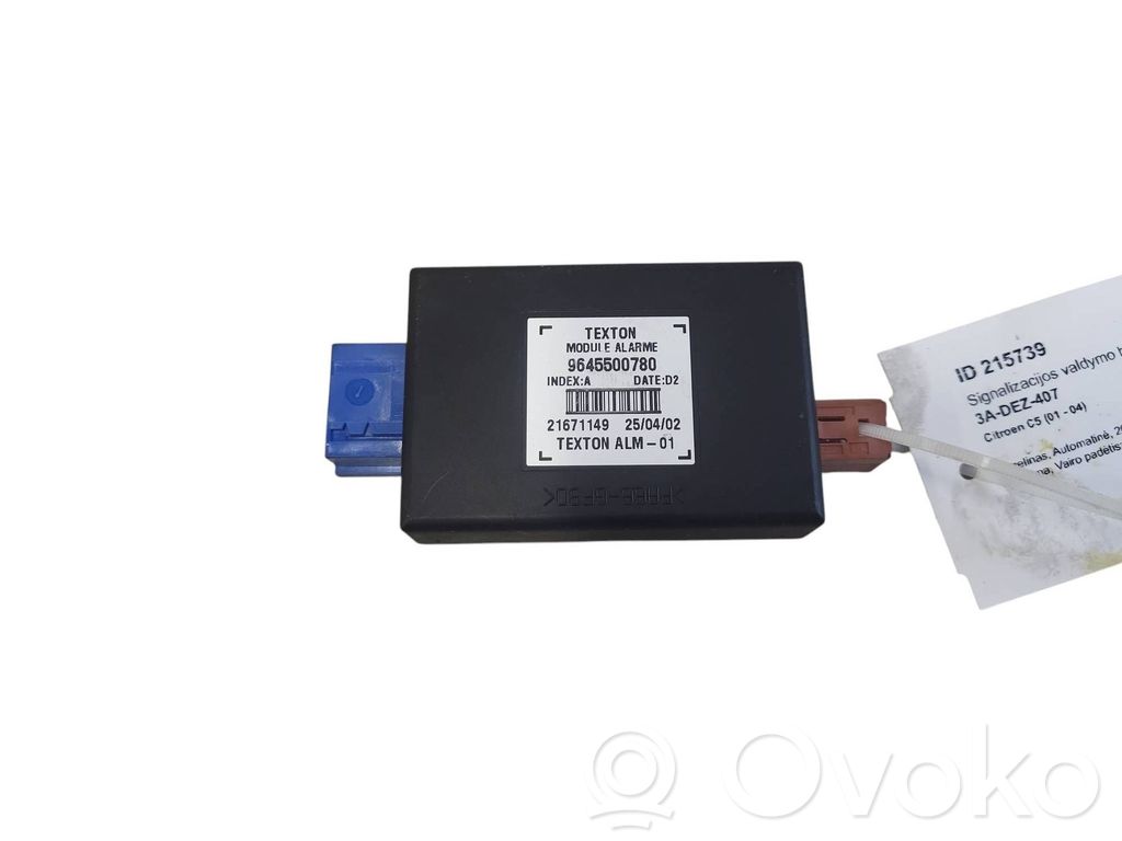 Boîtier module alarme   9645500780