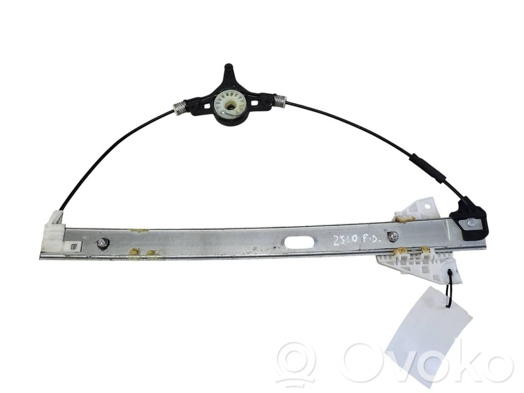 Front window lifting mechanism without motor