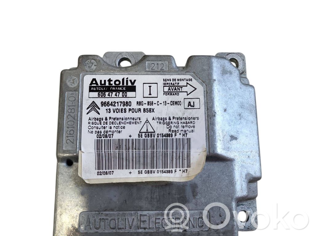 Citroen C4 I Picasso Unitate/modul de comandă airbaguri 