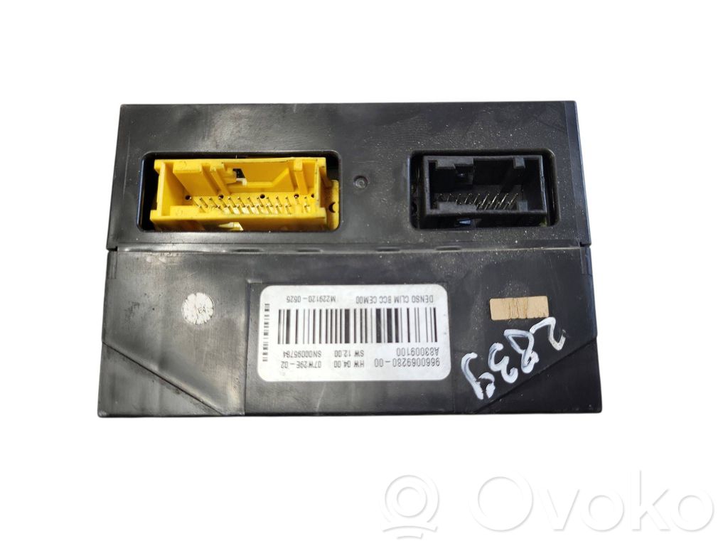 Moduł / Sterownik komfortu   9660069280,M2291200525,A83009100