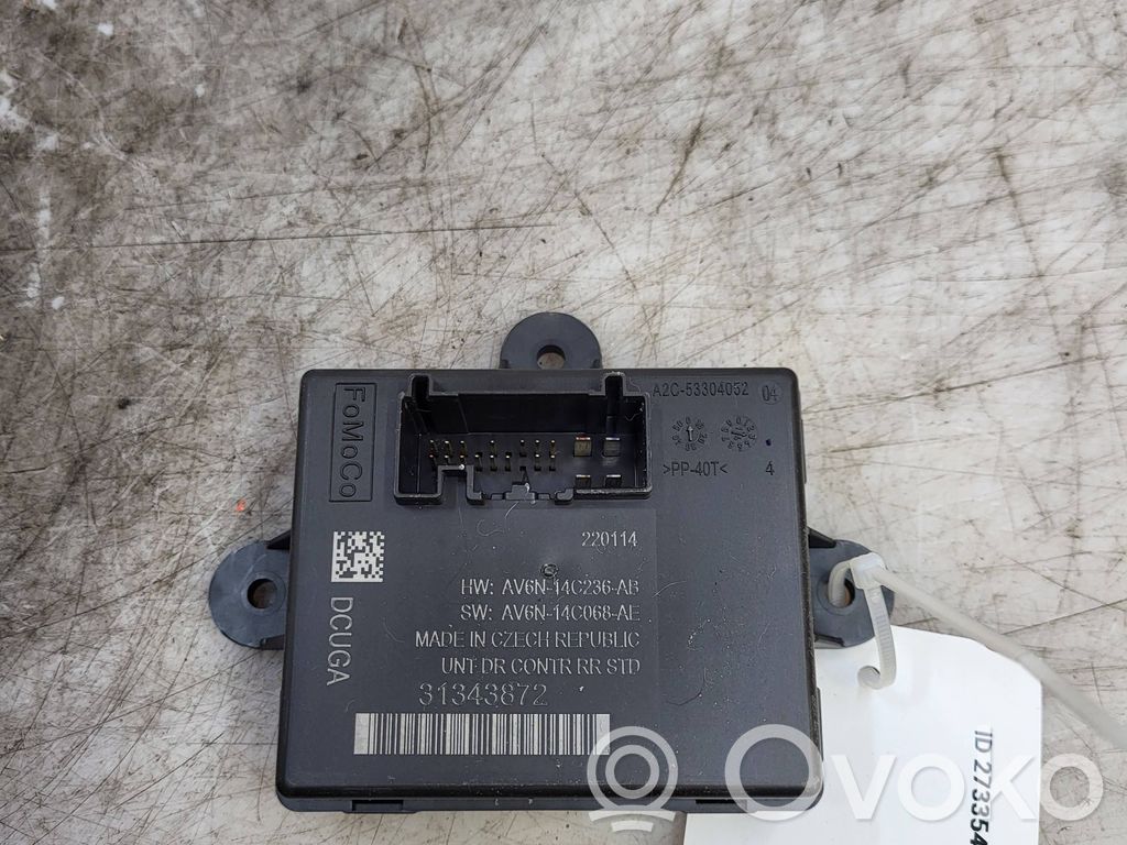 Unité de commande module de porte   31343872,AV6N14C236AB,AV6N14C068AE