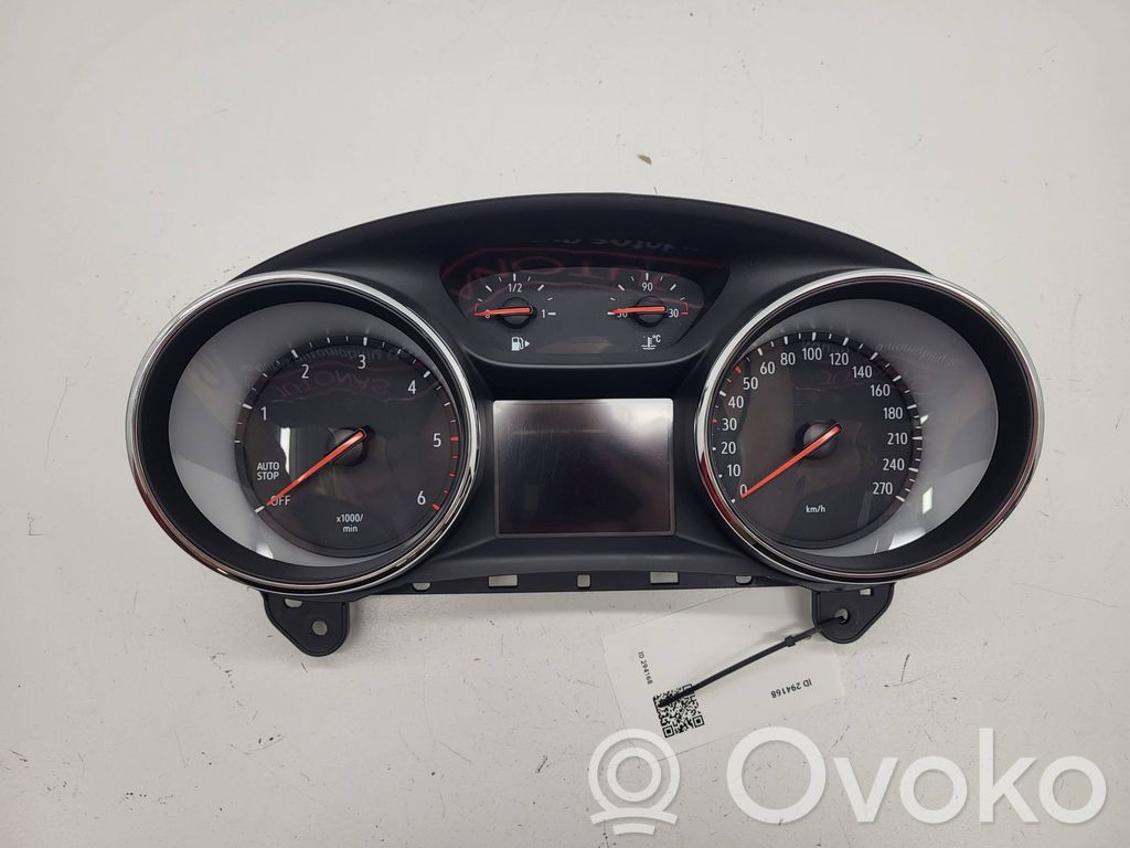 Opel Astra K Compteur de vitesse tableau de bord 