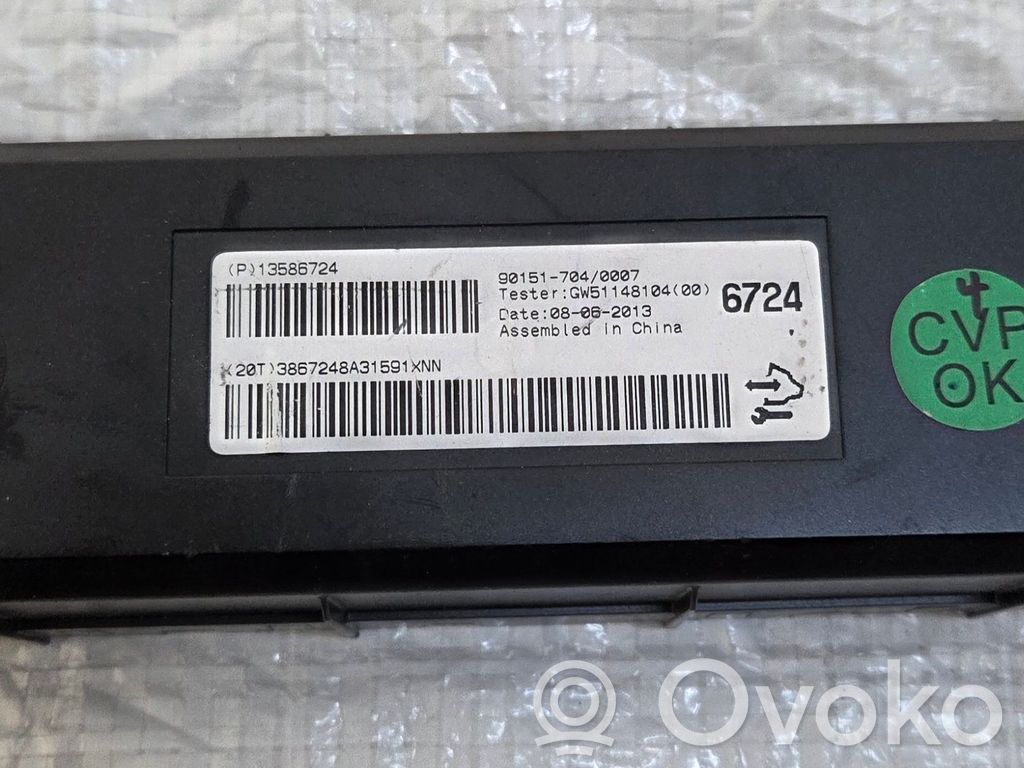Opel Mokka Air conditioning/heating control unit 