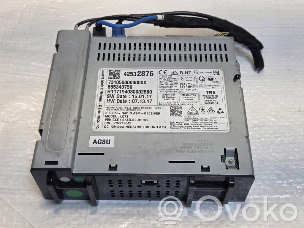 Opel Astra K Navigation unit CD/DVD player 