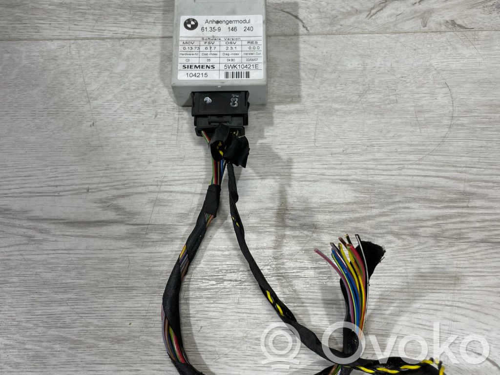 BMW 5 E60 E61 Unidad de control/módulo de la barra de remolque 