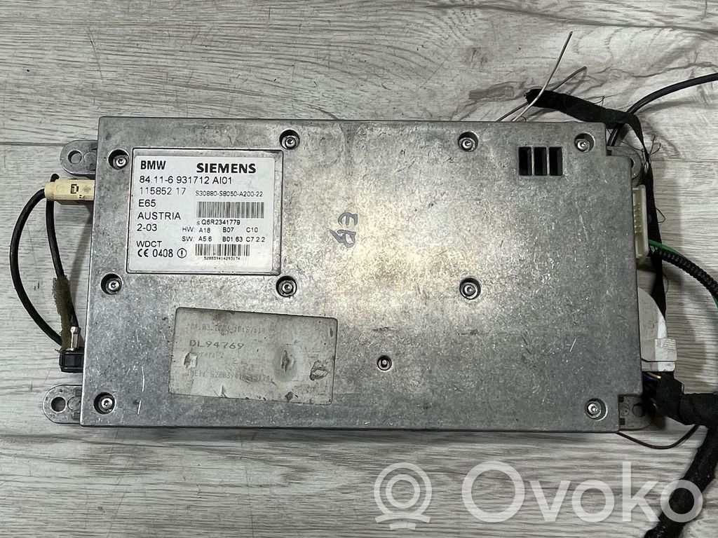 BMW 7 E65 E66 Unidad de control/módulo del teléfono 