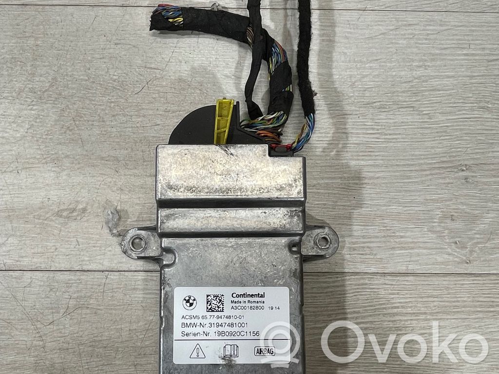 BMW 5 G30 G31 G38 Sterownik / Moduł Airbag 