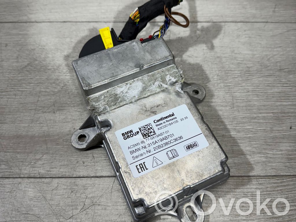BMW 3 G20 G21 Sterownik / Moduł Airbag 