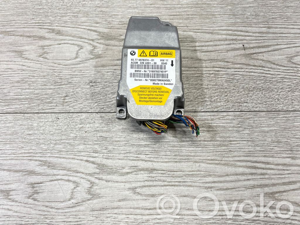 Module de contrôle airbag   6978374,31697837401P,220439130