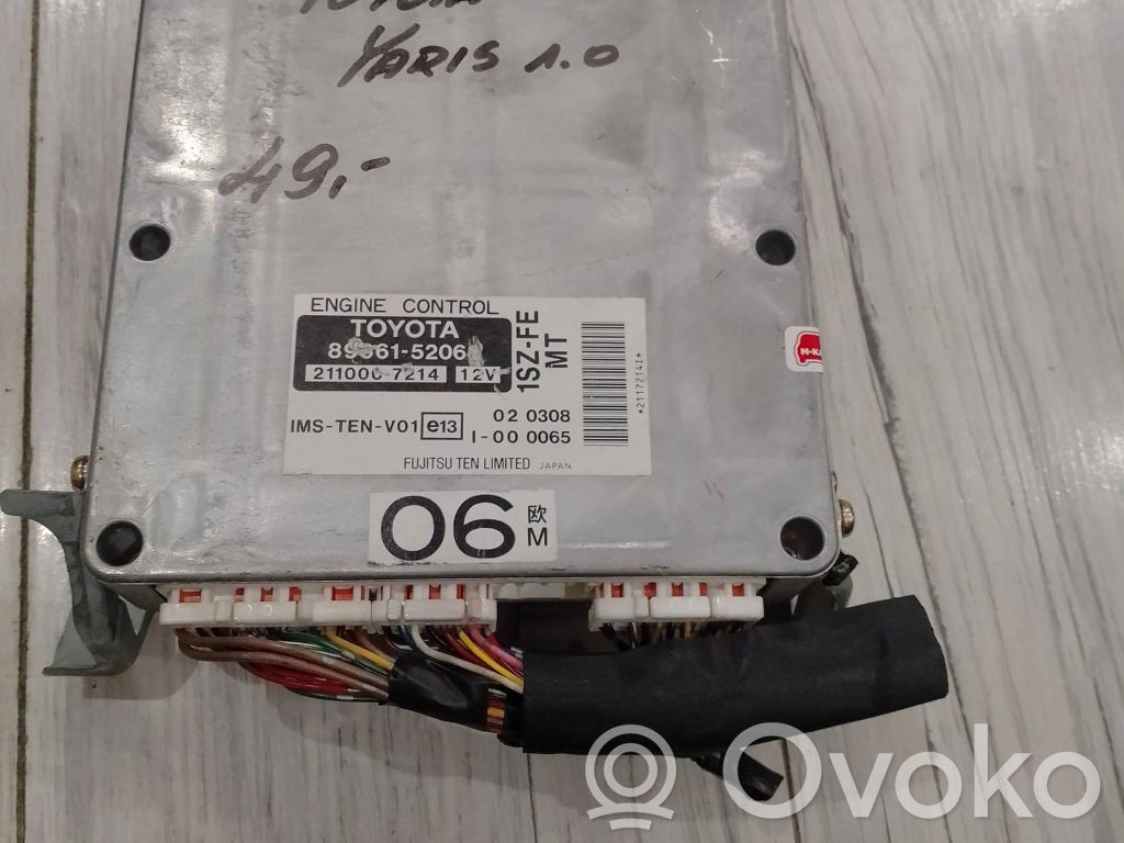 Toyota Yaris Engine control unit/module ECU 