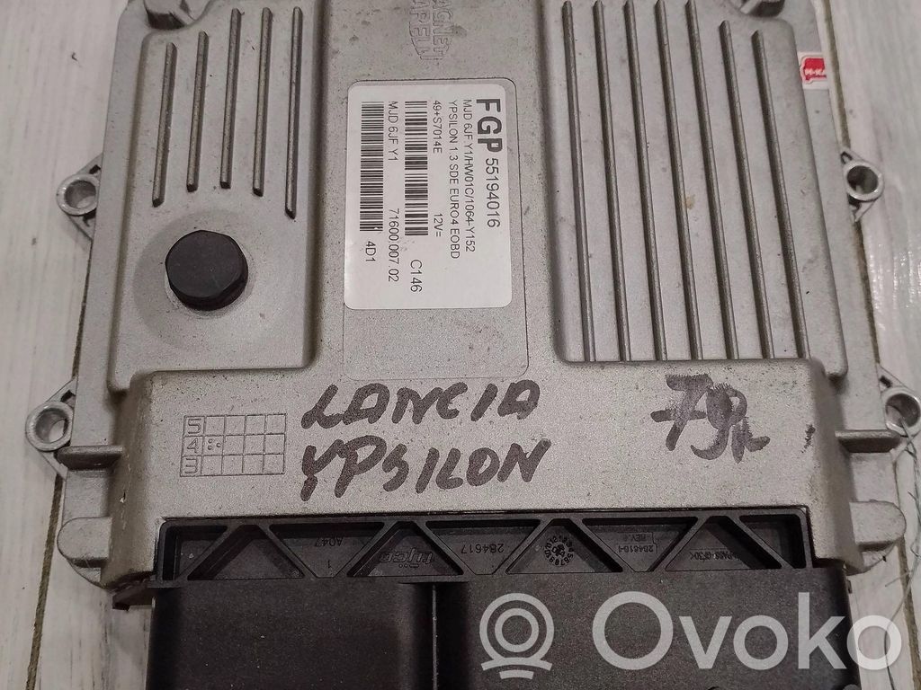 Lancia Ypsilon Engine control unit/module ECU 