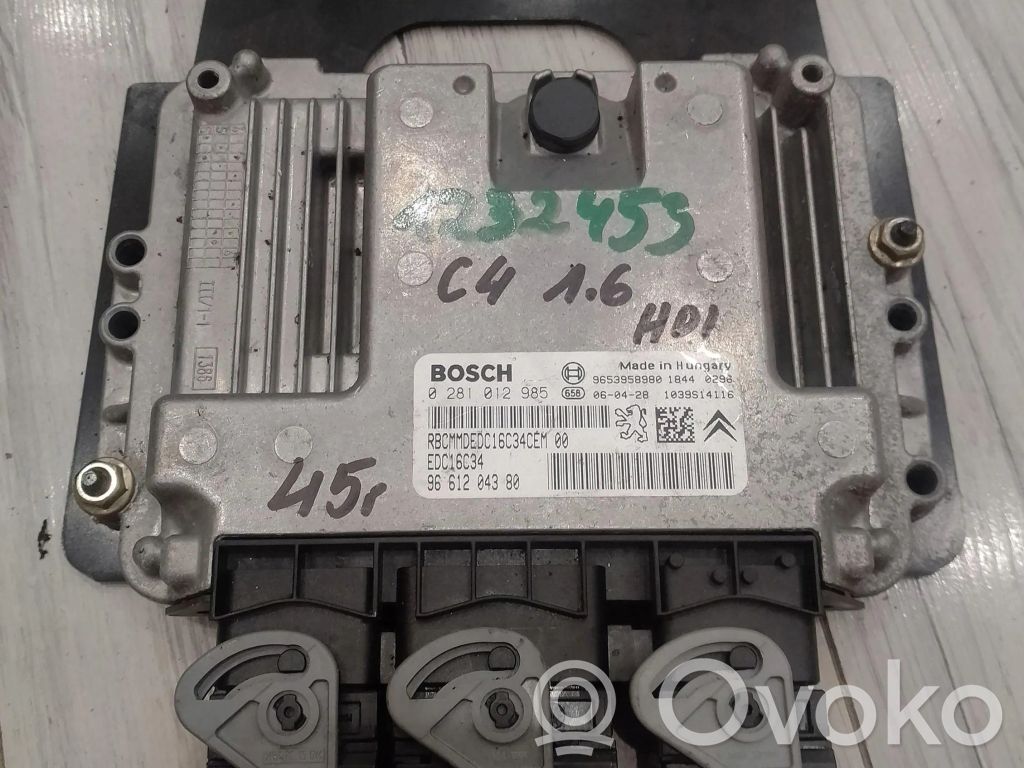 Citroen C4 I Engine control unit/module ECU 