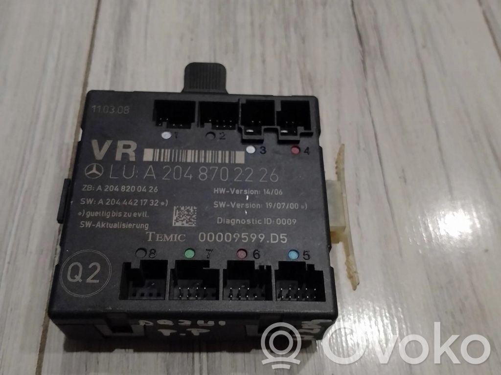 Mercedes-Benz C W204 Door control unit/module 