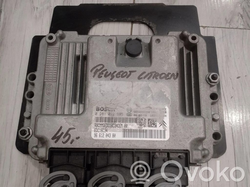 Peugeot 207 Engine control unit/module ECU 