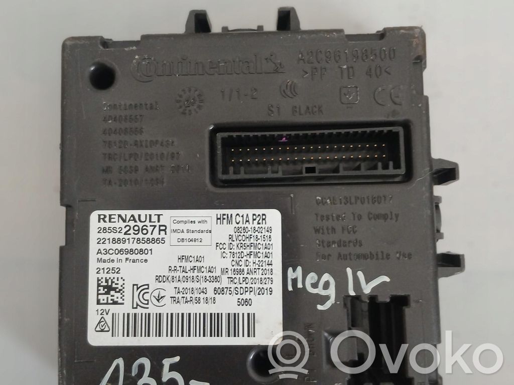 Renault Megane IV Door central lock control unit/module 
