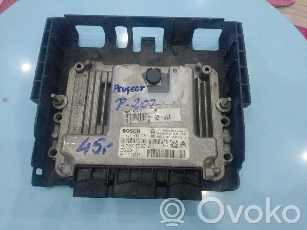 Peugeot 207 Engine control unit/module ECU 