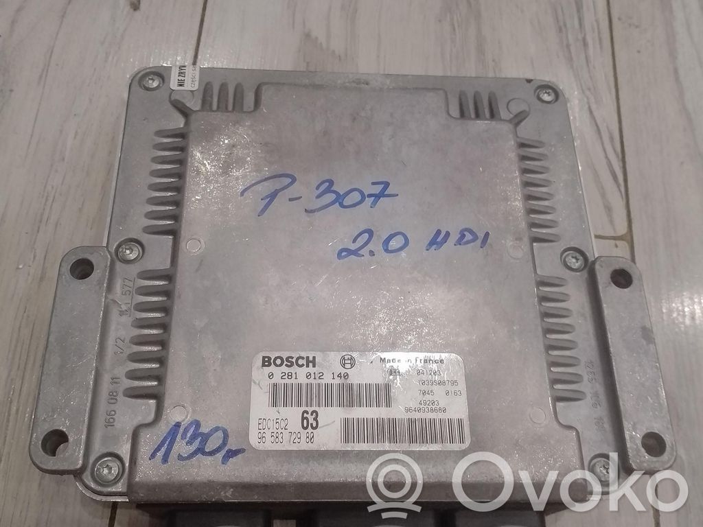 Peugeot 307 Engine control unit/module ECU 