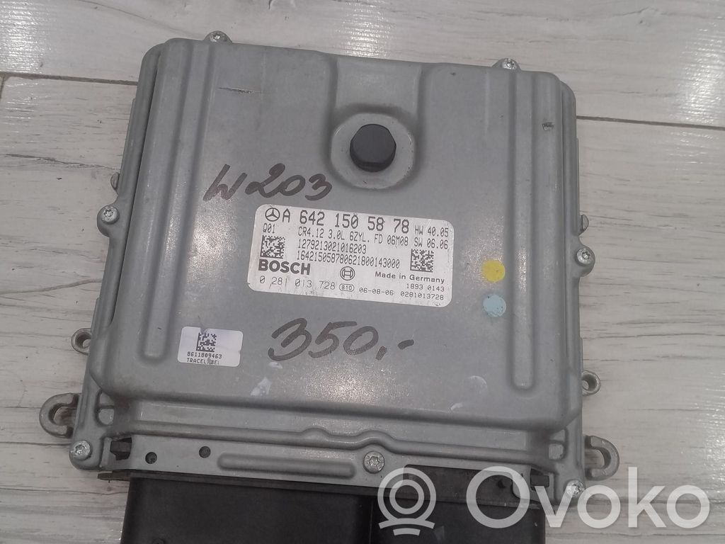 Komputer / Sterownik ECU silnika   0281013728,0281013728,A6421505878