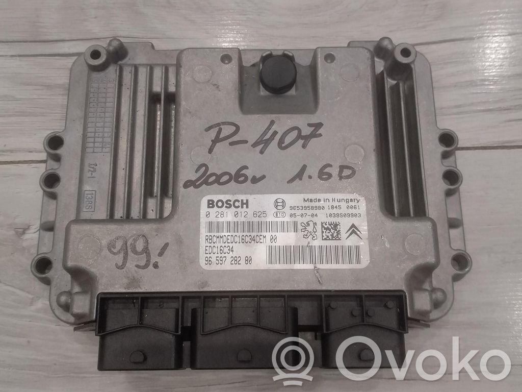 Peugeot 407 Engine control unit/module ECU 