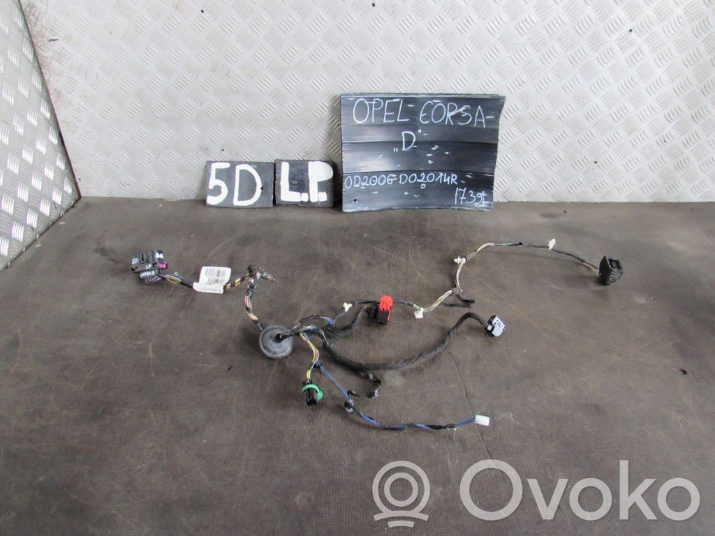 Opel Corsa D Cableado de puerta delantera 