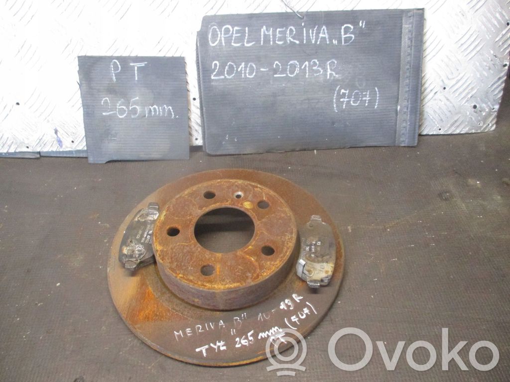 Opel Meriva B Priekinis stabdžių diskas 