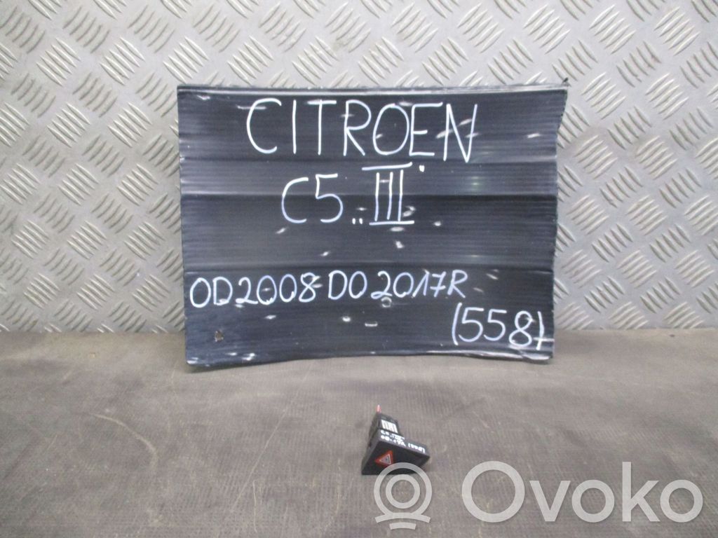Citroen C5 Hazard light switch 