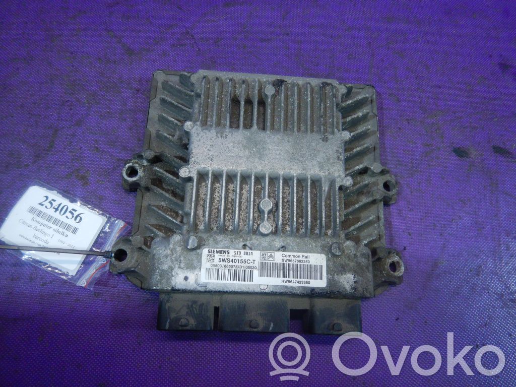 Citroen Berlingo Unité de commande, module ECU de moteur 