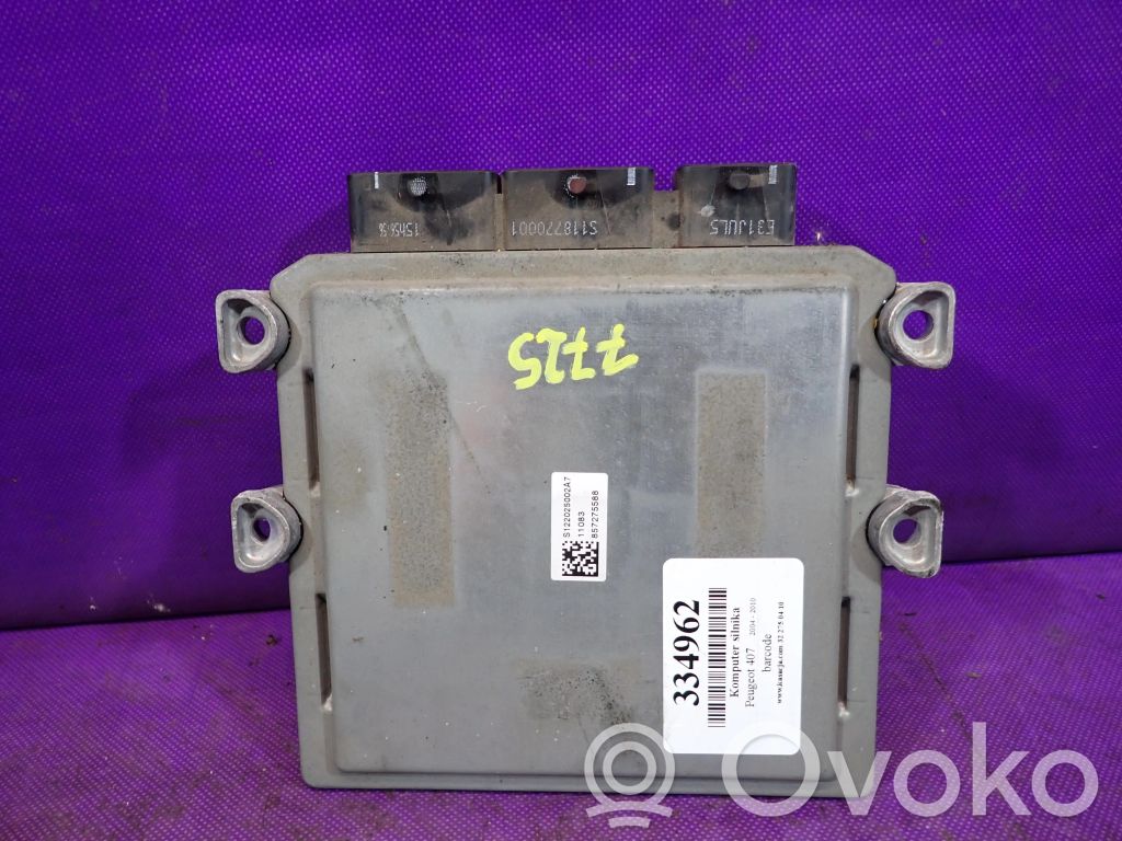 Peugeot 407 Komputer / Sterownik ECU silnika 