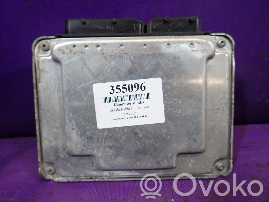 Skoda Fabia Mk1 (6Y) Unidad de control/módulo ECU del motor 