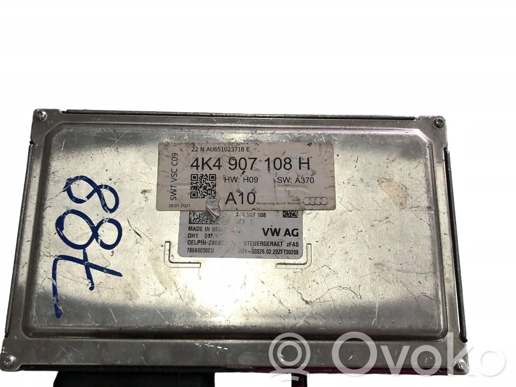Audi A4 S4 B9 Module de contrôle caméra arrière 