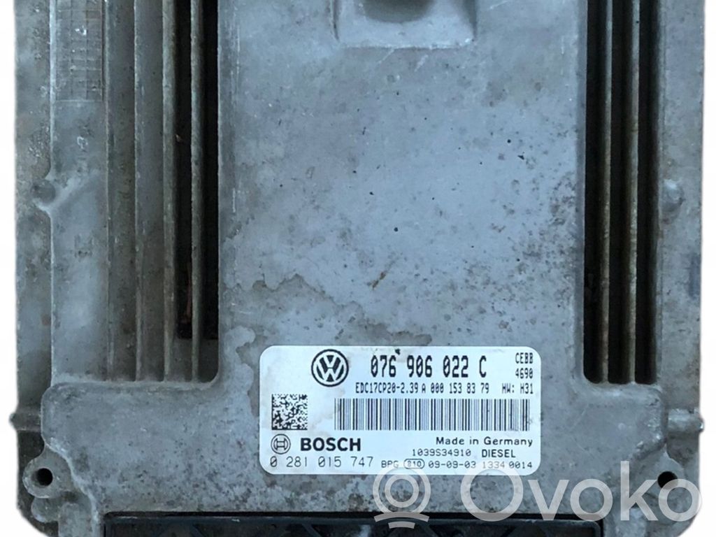 Volkswagen Crafter Engine control unit/module 