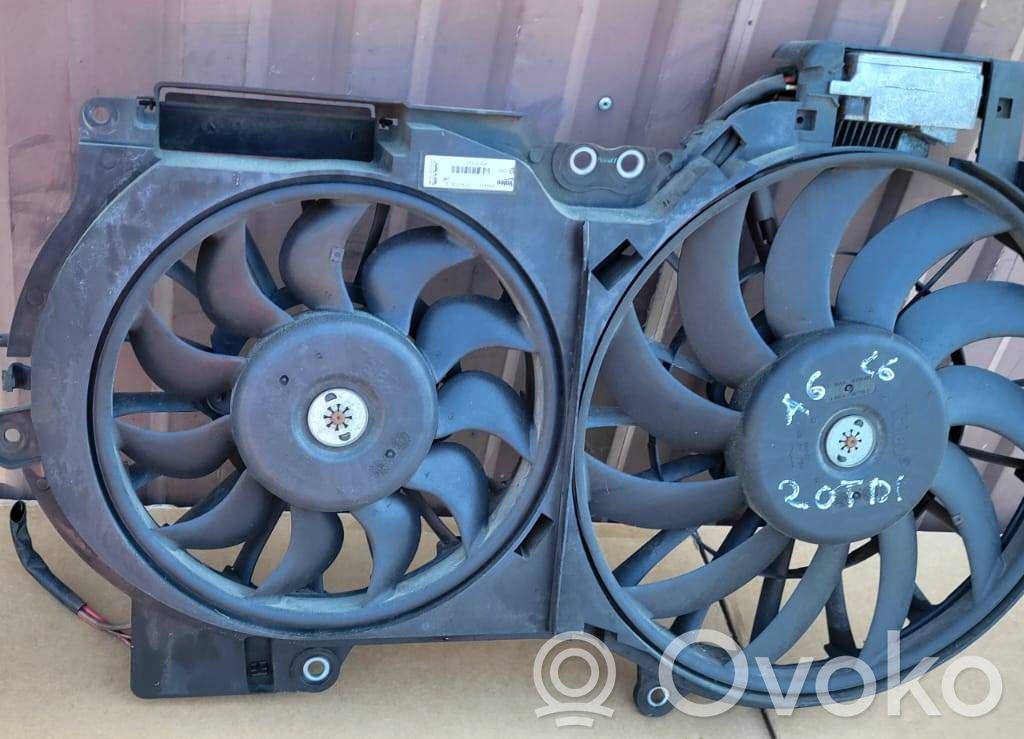 Audi A6 S6 C6 4F Ventilatore di raffreddamento elettrico del radiatore 