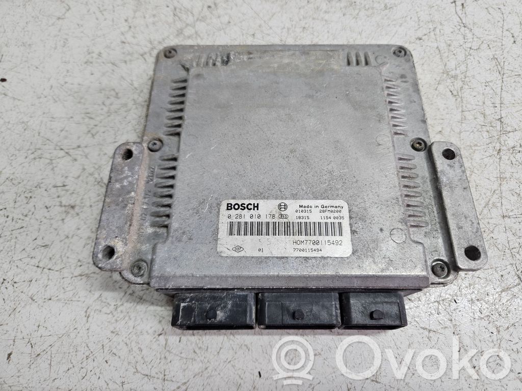 Engine control unit/module   0281010178,HOM7700115492