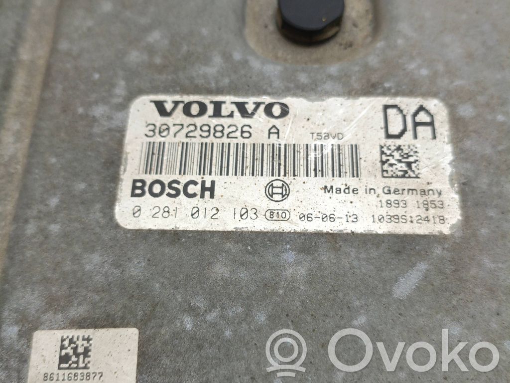 Engine control unit/module   30729826A,0281012103,1039S12418
