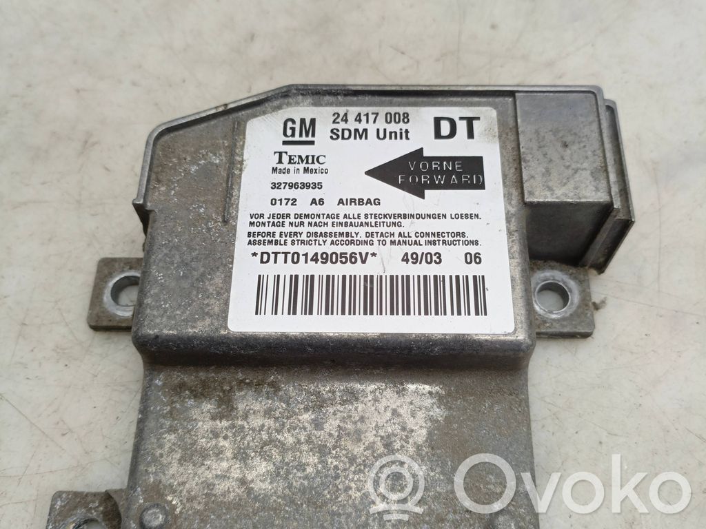 Opel Combo C Airbag control unit/module 
