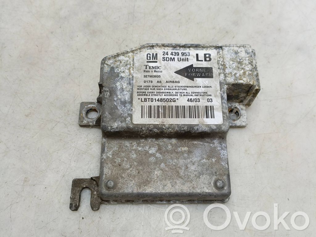 Opel Corsa C Airbag control unit/module 