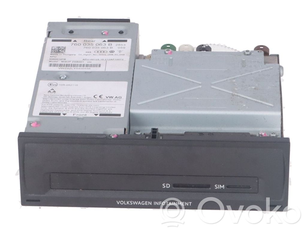 Volkswagen Touareg III Panel / Radioodtwarzacz CD/DVD/GPS 