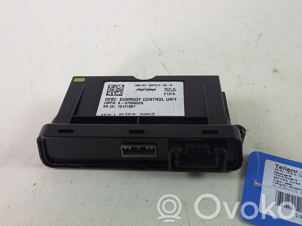 Tesla Model S Other control units/modules 