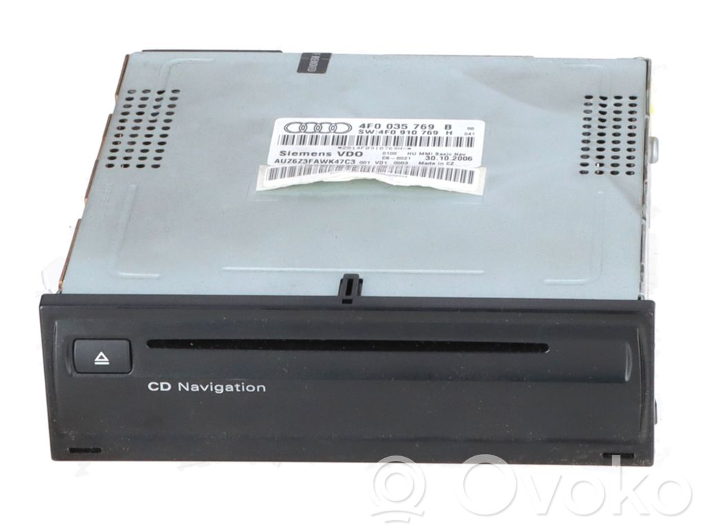 Audi A6 S6 C6 4F Unitate principală radio/CD/DVD/GPS 