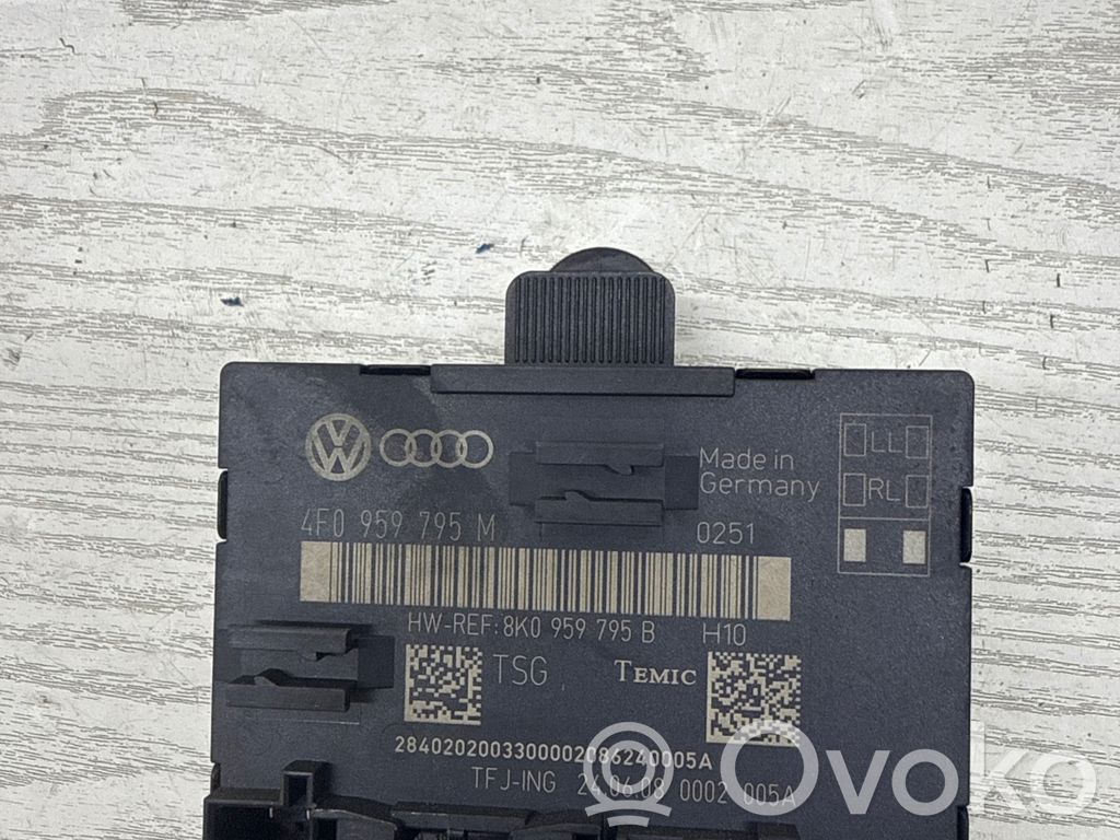 Unité de commande module de porte   4F0959795M,8K0959795B