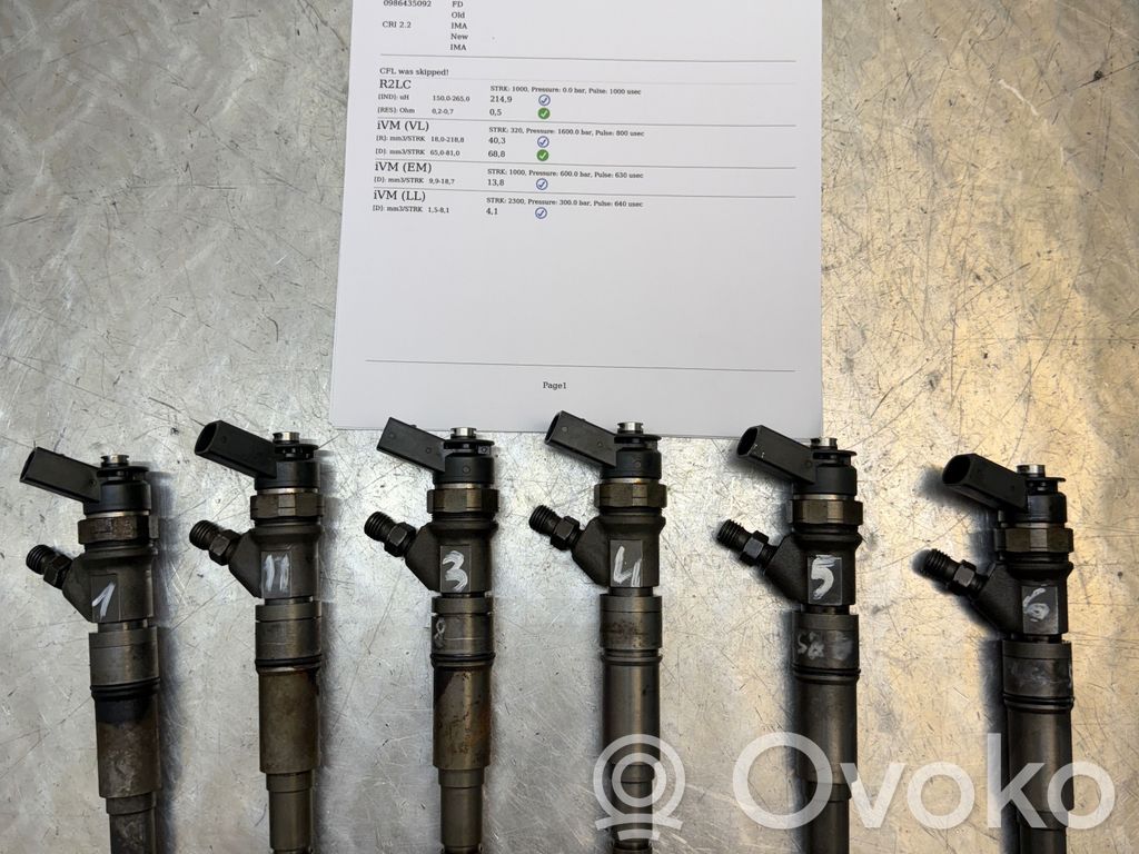 BMW 5 E60 E61 Fuel injectors set 