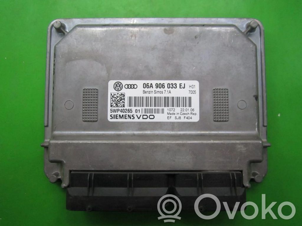 Engine control unit/module ECU   06A906033EJ,5WP40265