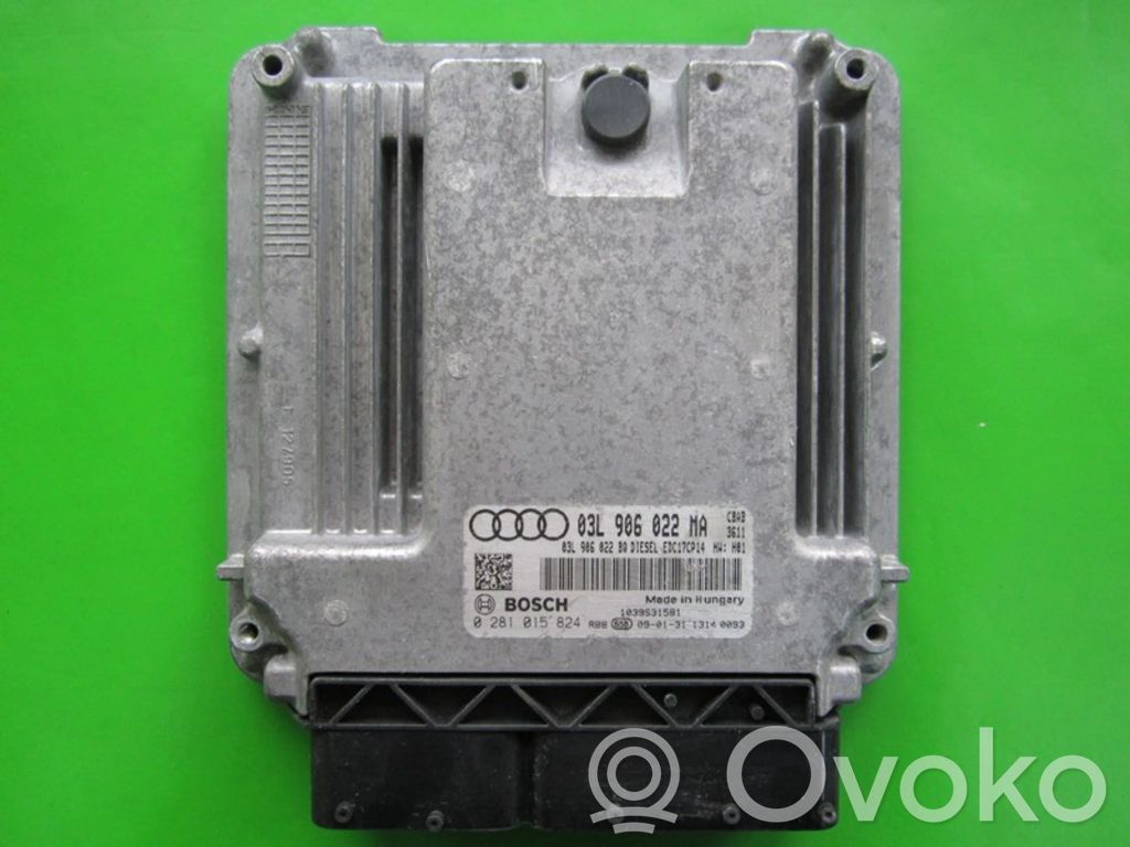 Audi A3 S3 A3 Sportback 8P Unidad de control/módulo ECU del motor 